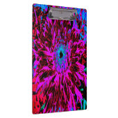 Dramatisches Crimson Red, Lila und Black Dahlia Klemmbrett (Rechts)