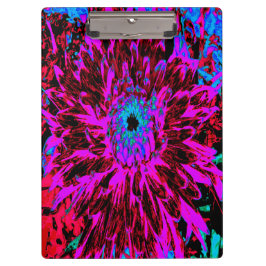 Dramatisches Crimson Red, Lila und Black Dahlia Klemmbrett