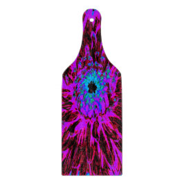 Dramatisches Crimson Red, Lila und Black Dahlia Schneidebrett