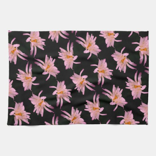 Dramatisches Daisy-Blume-Muster Geschirrtuch (Horizontal)