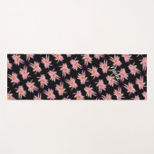 Dramatisches Daisy-Blume-Muster Personalisiert Yogamatte (Vorderseite (Horizontal))