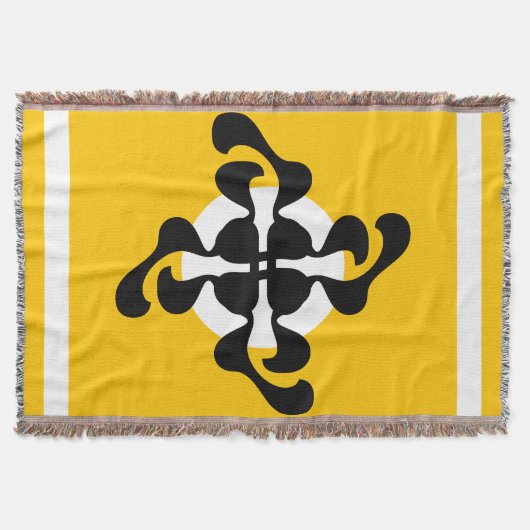 Dramatisches Doppelglas Q spiegelt moderne gelbe s Decke (Vorderseite)