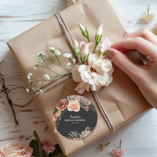 Dramatisches, dunkles, launisches, gotisches Vinta Runder Aufkleber