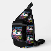 Dramatisches Einhorn Crossbody Bag (Rechte Ecke)