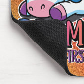 Dramatisches Einhorn - Funkelnder Regenbogen Mousepad (Ecke)