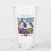 Dramatisches Einhorn Glas (Rückseite)