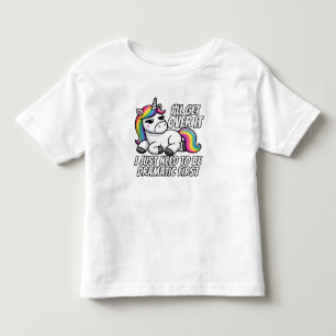 Dramatisches Einhorn im Stil überwinden Kleinkind T-shirt