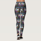 Dramatisches Einhorn Leggings (Rückseite)