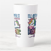 Dramatisches Einhorn Milchtasse (Vorderseite)