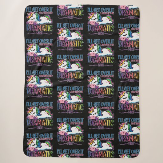Dramatisches Einhorn Sherpadecke (Vorderseite)