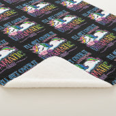Dramatisches Einhorn Sherpadecke (3/4)