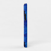 Dramatisches Electric Blue Muster Case-Mate iPhone Hülle (Hinten/Rechts)