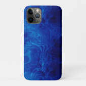 Dramatisches Electric Blue Muster Case-Mate iPhone Hülle (Rückseite)