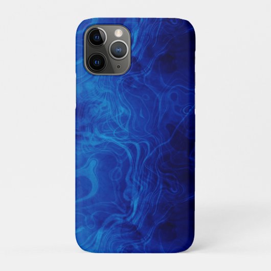 Dramatisches Electric Blue Muster Case-Mate iPhone Hülle (Rückseite)