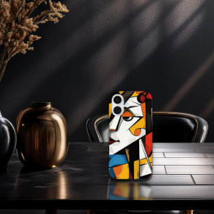 Dramatisches kubistisches Abstraktes Kunstdesign iPhone 16 Hülle