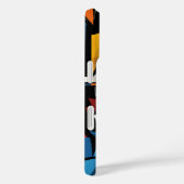 Dramatisches kubistisches Abstraktes Kunstdesign Case-Mate iPhone Hülle (Rückseite / Rechts)