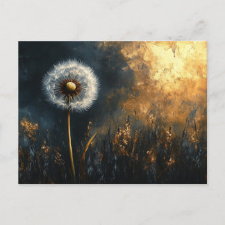 Dramatisches Leuchten Fluff Painting Postkarte