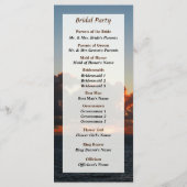 Dramatisches Meer Himmel bei Morgengeburt Hochzeit Programm (Rückseite)