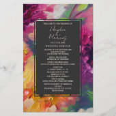 Dramatisches mehrfarbiges Hochzeitsprogramm für Bl (Vorderseite)