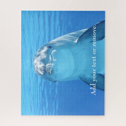 Dramatisches nahes Foto eines verspielten Delfins, Puzzle (Vertikal)