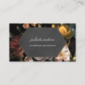 Dramatisches niederländisches Gemälde Geomtetric Visitenkarte (Vorderseite)