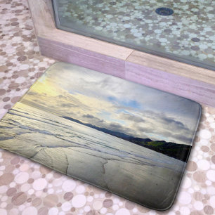 Dramatisches Ocean Sunset Foto Pismo Beach Califor Badematte
