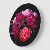 Dramatisches Rosa und Lila Peongs Große Wanduhr (Winkel)