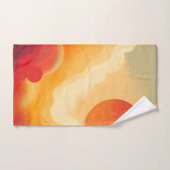 Dramatisches Rotes Sonnenbild Badhandtuch Set (Handtuch)