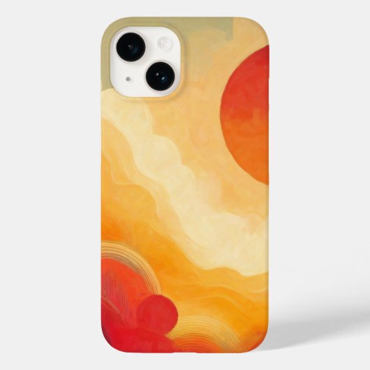 Dramatisches Rotes Sonnenbild Case-Mate iPhone Hülle (Rückseite)