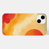 Dramatisches Rotes Sonnenbild Case-Mate iPhone Hülle (Rückseite (Horizontal))