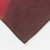 Dramatisches Rotes Sonnenbild Fleecedecke (Ecke)