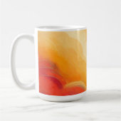 Dramatisches Rotes Sonnenbild Kaffeetasse (Links)
