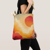 Dramatisches Rotes Sonnenbild Tasche (Von Nahem)