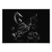 Dramatisches Schach-Monochrom Fotodruck (Vorne)