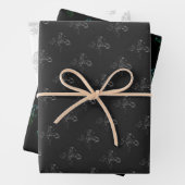 Dramatisches Schach-Monochrom Geschenkpapier Set (Beispiel)