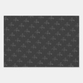 Dramatisches Schach-Monochrom Geschenkpapier Set (Vorderseite)