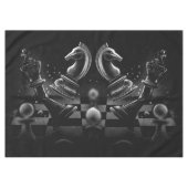 Dramatisches Schach-Monochrom Tischdecke (Vorderseite (Horizontal))