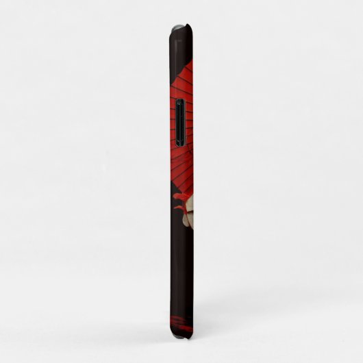 Dramatisches Schwarz-Rot-Kabuki-Theater Case-Mate iPhone Hülle (Hinten/Rechts)