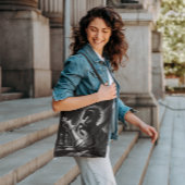 Dramatisches Schwarzes Pferd gegen König - kühne S Tasche