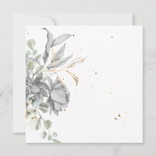 dramatisches silberfarbenes Brautparty per Post (Rückseite)