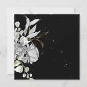 dramatisches silberfarbenes Brautparty per Post (Rückseite)