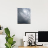 Dramatisches Sturmhimmel-Kunstposter Poster (Heimbüro)