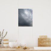 Dramatisches Sturmhimmel-Kunstposter Poster (Küche)