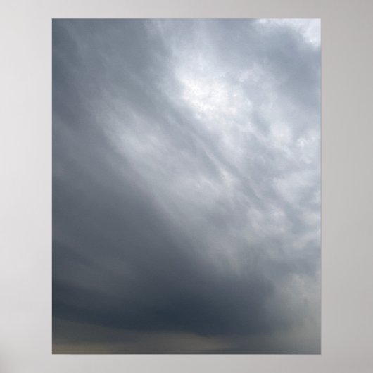 Dramatisches Sturmhimmel-Kunstposter Poster (Vorne)