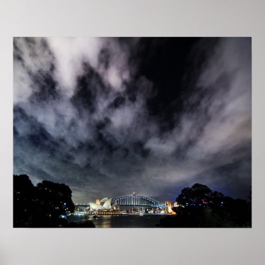 Dramatisches Sydney Harbour Skyscapes Poster (Vorne)