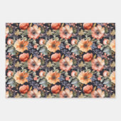 DRAMATISCHES WASSERFLORALGESCHMACK GESCHENKPAPIER SET (Vorderseite)