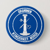 Drammen Round Emblem Button (Vorderseite)