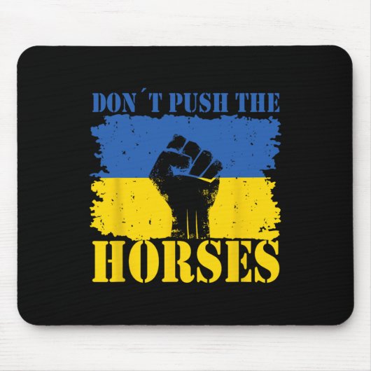 Dräng die Pferde nicht - Lustiger Meme-Spruch für Mousepad (Vorne)