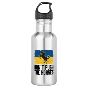 Dräng die Pferde nicht Vintage Pferd Edelstahlflasche