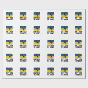 Dräng die Pferde nicht Vintage Pferd Geschenkpapier